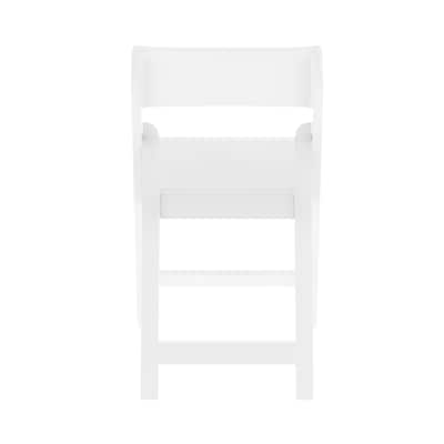 Flash Furniture Hercules Tucker Resin Banquet Folding Chair, White, 4/Pack (4LEL1MWH)