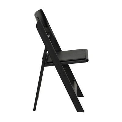 Flash Furniture Hercules Tucker Resin Banquet Folding Chair, Black, 4/Pack (4LEL1MBK)