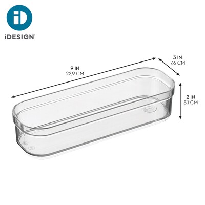 iDesign Plastic Drawer Organizer Bin, Clear (72150)
