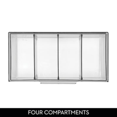 iDesign XL Stackable Tea Bag Storage Organizer Drawer, Clear (72110)