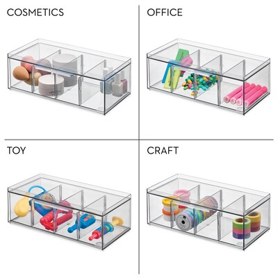 iDesign XL Stackable Tea Bag Storage Organizer Drawer, Clear (72110)