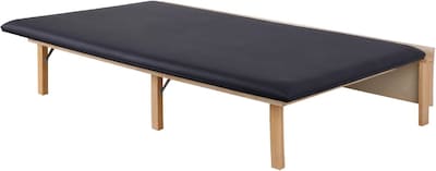 Viva Comfort Therapy Series Wall Mounted Folding Treatment Table, 500 lbs. Capacity, Black (ADI996-06-BLK-MK)
