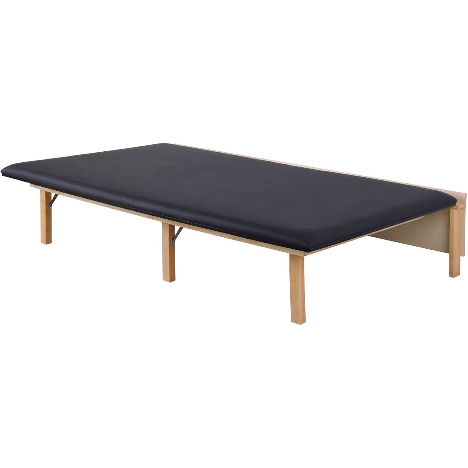 Viva Comfort Therapy Series Wall Mounted Folding Treatment Table, 500 lbs. Capacity, Black (ADI996-06-BLK-MK)