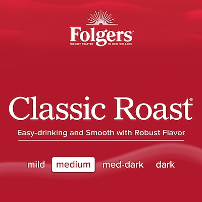 Folgers Classic Roast Coffee Filter Pack, Medium Roast, 1.05 oz., 40/Carton (2550052320)