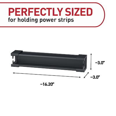 Command Power Strip Holder, Black (17310BLK-ES)