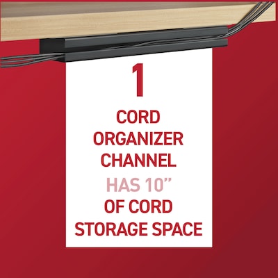 Command Cable Organizer Channel, Black (17308BLK-ES)