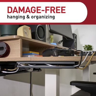 Command Cable Organizer Channel, Black (17308BLK-ES)