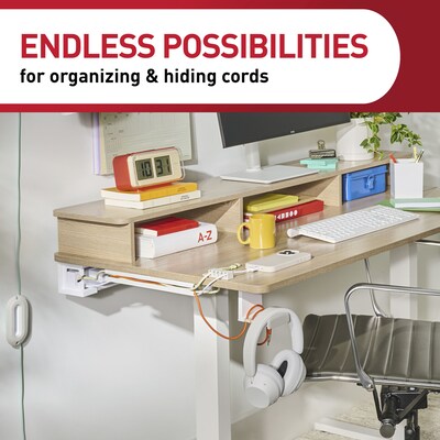 Command Cable Organizer Channel, Black (17308BLK-ES)