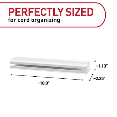 Command Cable Organizer Channel, White (17308-ES)