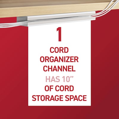 Command Cable Organizer Channel, White (17308-ES)