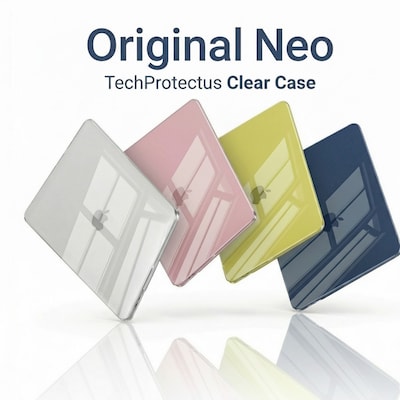 Techprotectus Macbook Neo 13" Case and Keyboard Cover, Clear (TP-CYCL-NEO13)