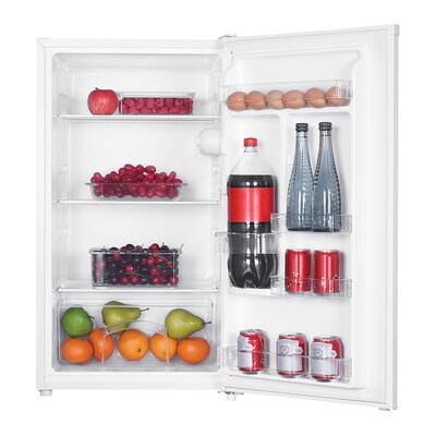 Magic Chef Mini Refrigerator with Surge Protector, 3.2-Cu. Ft., White/Black (KITMCP332204)