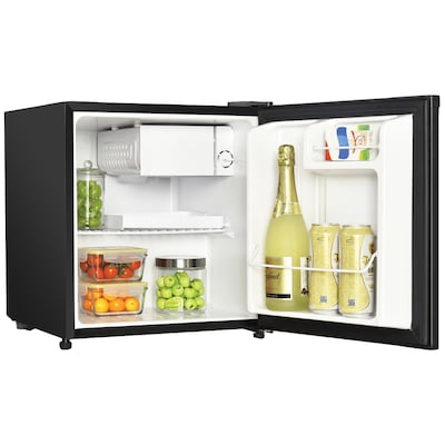 Magic Chef Manual Defrost Refrigerator with Surge Protector, 1.7-Cu. Ft., Black (KITMCP332206)