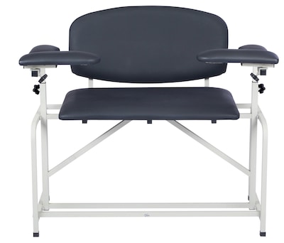 Viva Comfort Bariatric Extra-Tall Phlebotomy Chair, 750 lb. Capacity, 2 Flip Up Arms, Black (ADI997-01-BT-BLK)