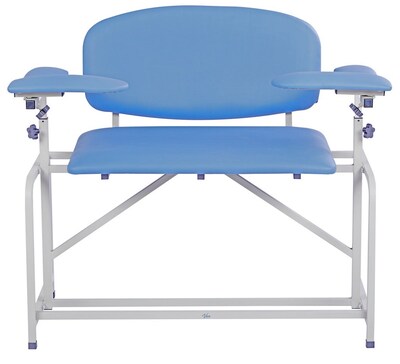 Viva Comfort Bariatric Extra-Tall Phlebotomy Chair, 750 lb. Capacity, 2 Flip Up Arms, Midnight Express (ADI997-01-BT-BLU)