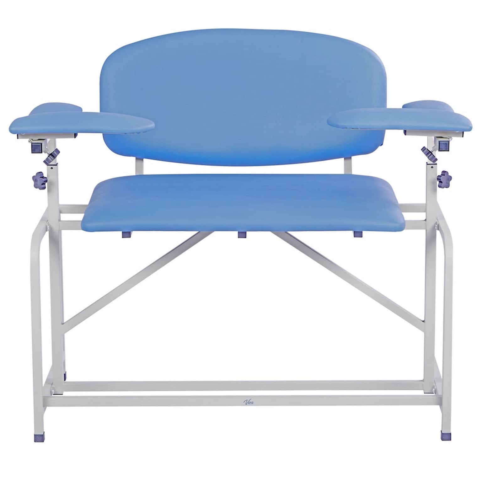 Viva Comfort Bariatric Extra-Tall Phlebotomy Chair, 750 lb. Capacity, 2 Flip Up Arms, Midnight Express (ADI997-01-BT-BLU)