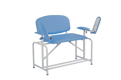 Viva Comfort Bariatric Extra-Tall Phlebotomy Chair, 750 lb. Capacity, 2 Flip Up Arms, Midnight Express (ADI997-01-BT-BLU)