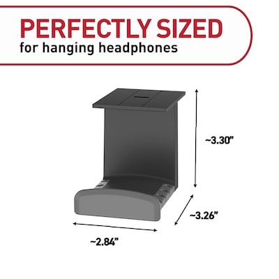 Command Headphone Hanger, Black (17309BLK-ES)