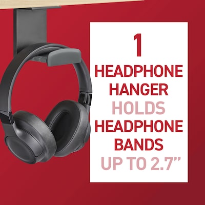 Command Headphone Hanger, Black (17309BLK-ES)
