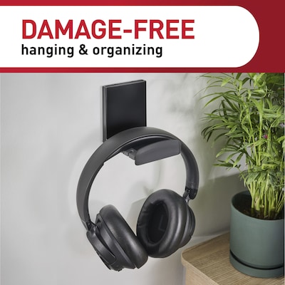 Command Headphone Hanger, Black (17309BLK-ES)