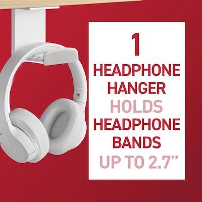 Command Headphone Hanger, White (17309-ES)