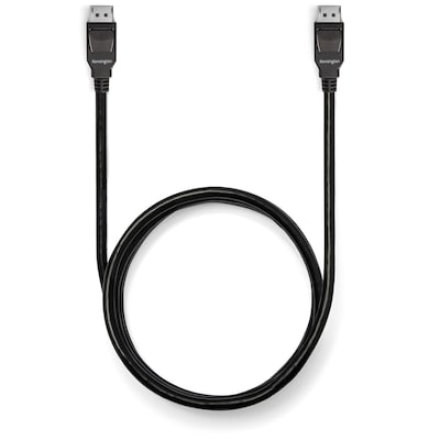 Kensington 6 ft. DisplayPort to DispayPort Audio/Video Cable, Male to Male, Black (K33021WW)