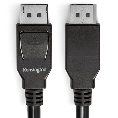 Kensington 6 ft. DisplayPort to DispayPort Audio/Video Cable, Male to Male, Black (K33021WW)
