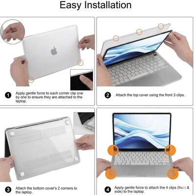 TechProtectus Essential Matte Black Case for MacBook Neo 13" (2026) with Keyboard Cover, Black (TP-BK-NEO13)
