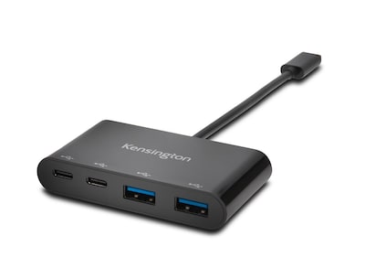 Kensington 4-Port USB-C Hub, Black (K39124WW)