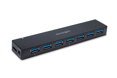 Kensington 7-Port USB 3.0 Hub, Black (K39123AM)