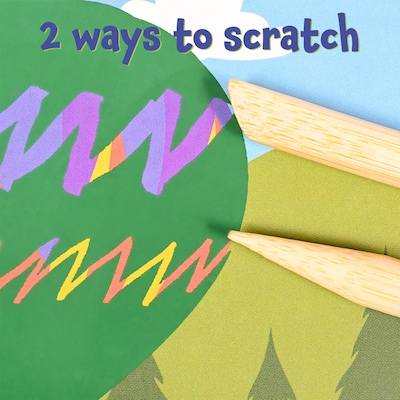 Ready 2 Learn Magic Scratch Paper, Farm, 8.25" x 8.25", Multicolored, 10 Boards/Pack, 2 Packs/Bundle (CE-10152-2)