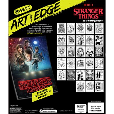 Crayola Art With Edge Stranger Things, 28 Pages (BIN041286)