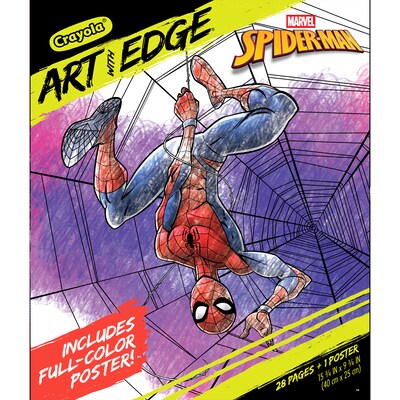 Crayola Art With Edge Spider-Man, 28 Pages (BIN041285)