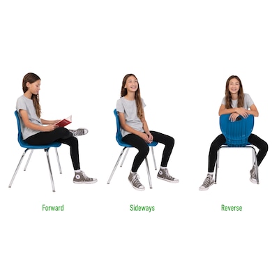 Correll 60" Round Activity Table Set, Height Adjustable, Frosty White (AP1-A60DERND-80-14-37-6-18)