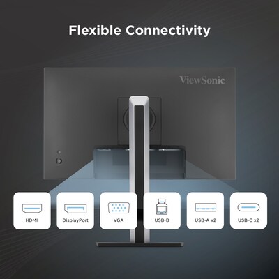 ViewSonic 27" FHD 100Hz LED Monitor, Height Adjustable, Black (VG2751)
