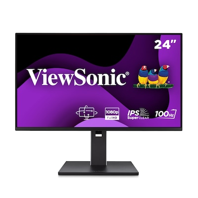 ViewSonic 24 FHD 100Hz LCD Business Monitor, Height Adjustable, Black (VG2451