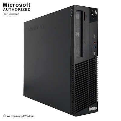 Lenovo ThinkCentre M72E Small Form Factor Refurbished Desktop Computer, Intel® Pentium® G620 , 8GB RAM, 500GB HDD