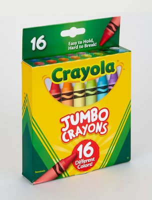 Crayola Jumbo Crayons, 16/Pack (52-0390)