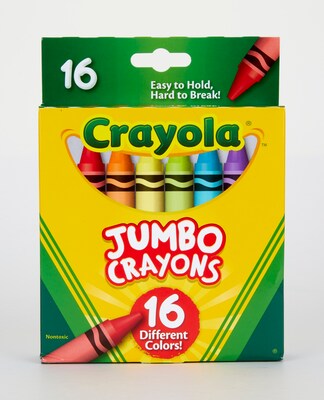 Crayola Jumbo Crayons, 16/Pack (52-0390)