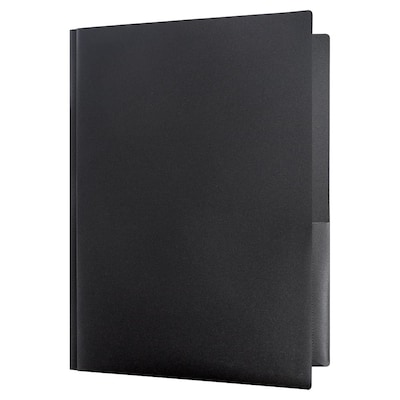 JAM Paper Smooth 3-Hole Punched 2 Pocket Plastic Folder with Fasteners, Assorted Colors, 6/Pack (382ECPassrt)