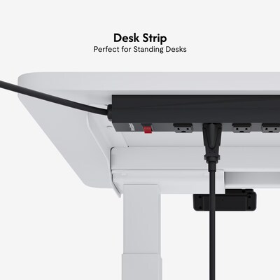 FlexiSpot 8-Outlet Powerstrip, Black (PS035B)