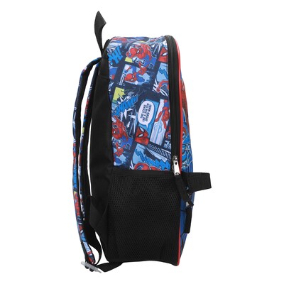 Bioworld Kids 5-Piece Spiderman Backpack, Large, Blue/Red (B1B7S3WUSMSB00)