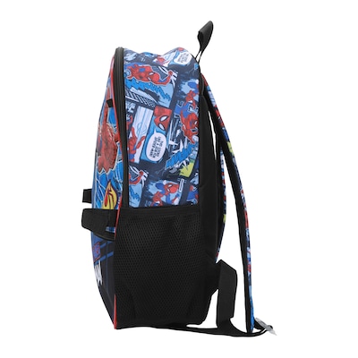 Bioworld Kids 5-Piece Spiderman Backpack, Large, Blue/Red (B1B7S3WUSMSB00)