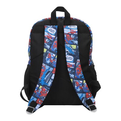 Bioworld Kids 5-Piece Spiderman Backpack, Large, Blue/Red (B1B7S3WUSMSB00)