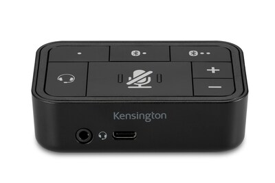 Kensington Universal 3-in-1 Pro Audio Headset Switch, Black (K83300WW)