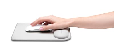 Kensington ErgoSoft Non-Skid Wrist Rest/Mouse Pad Combo, Gray (K50437WW)