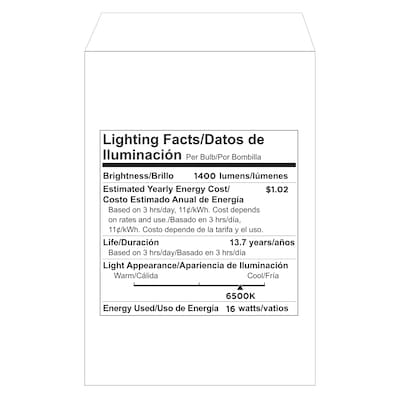 Viribright 16 Watts Daylight LED Flood & Spot Bulb, 8/Box (654656-8)