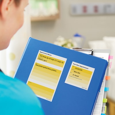 Post-it Appointment Reminder Notes, 2.9" x 2.8", Yellow/White, 50 Sheets/Pad, 24 Pads/Pack (654-24CP-NSA)