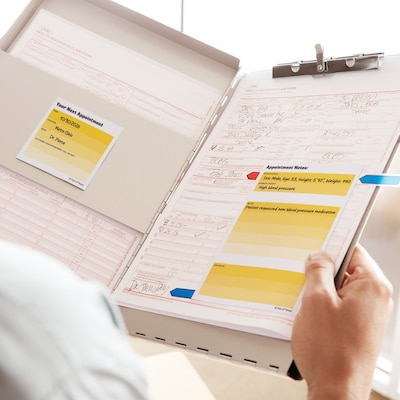 Post-it Appointment Reminder Notes, 2.9" x 2.8", Yellow/White, 50 Sheets/Pad, 24 Pads/Pack (654-24CP-NSA)