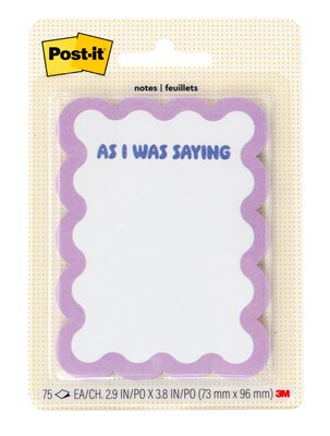 Post-it Mini List Notes, 2.9 in x 3.8 in, 75 Sheets/Pad (SPE-34P-5)